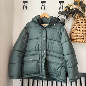 Green Puffer Jacket